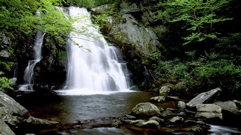 Landscape Nature Waterfall Tennessee Mountains Smoky