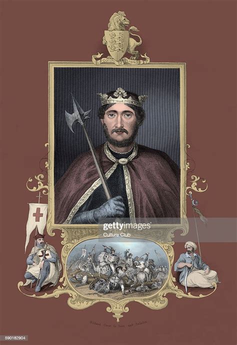 Richard I Or Richard The Lionheart Portrait King Of England From