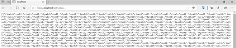 We may have this json string. I have a problem using my project showing only json format ...