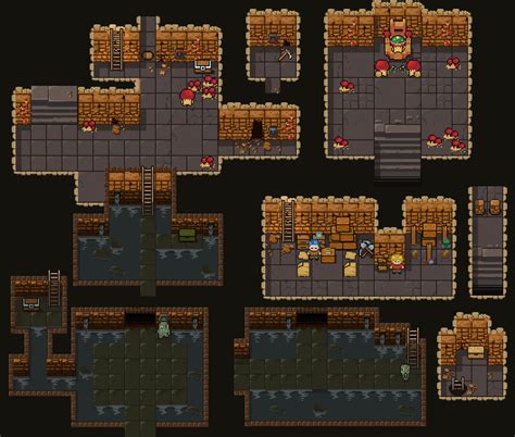 Fungus Cave Complete Rpg Tileset 16x16 By Limezu
