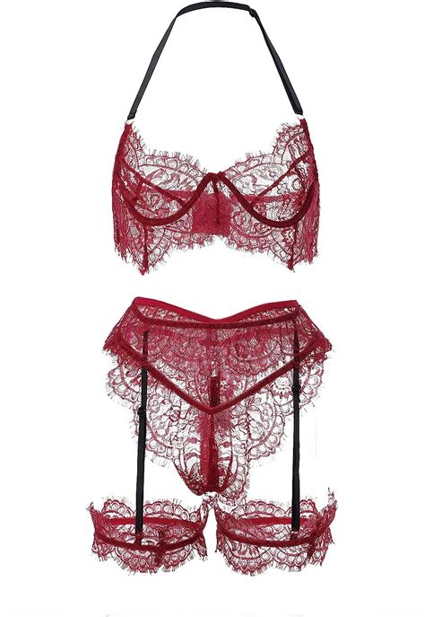 womens lingerie sexy women sexy valentines lingerie set with garter bra and panty