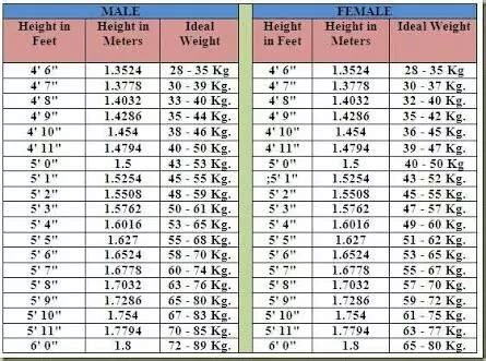 Ibw kg = 22 × heightm 2. bmi calculator in kg and feet - What is an ideal weight ...