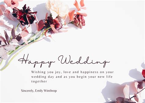 Free Printable Card Wedding Wishes