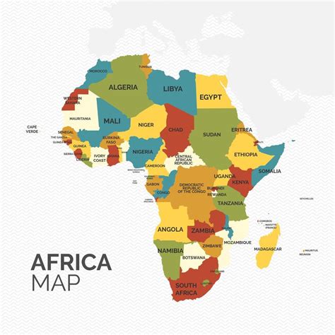 Mapa Politico De Africa Grande Paises De Africa En Colores Images