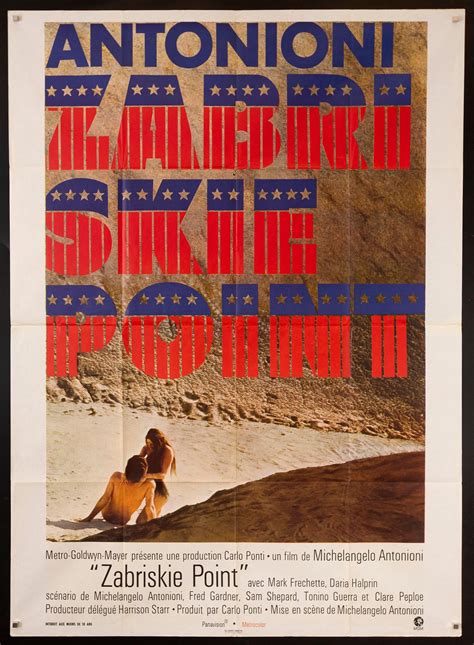 Zabriskie Point Vintage French Movie Poster