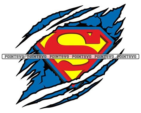 Superman Logo Svg Png Super Man Ripped Claw Marks Cricut Etsy My XXX