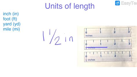 Customary Units of length General - YouTube