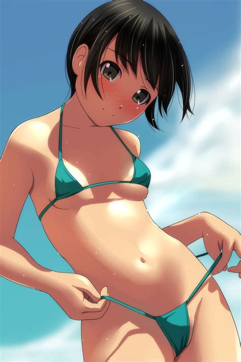 matsunaga kouyou original absurdres highres 1girl bare arms bare shoulders bikini black