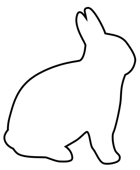 Bunny Head Outline Template Clipart Best