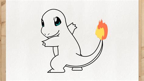 How To Draw Pokemon Charmander Easy Youtube