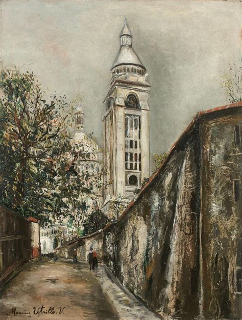 Sold Price Maurice Utrillo 1883 1955 Rue De La Bonne à Montmartre