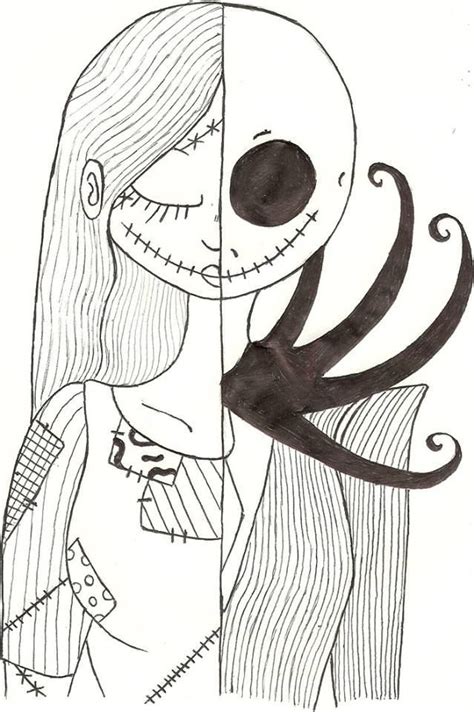 My Sally Jack Drawing From Nightmare Before Christmas Draw In