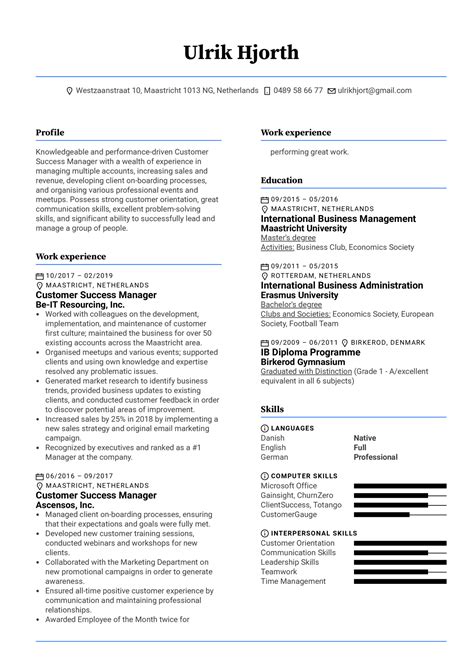 Customer success manager resume 2020. Resume Examples Summary About Yourself - Best Resume Ideas
