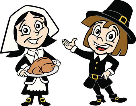 best cartoon of female pilgrim illustrations royalty free vector graphics and clip art istock