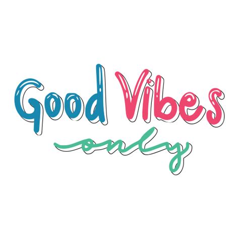 Good Vibes Only Stickers Free Miscellaneous Stickers