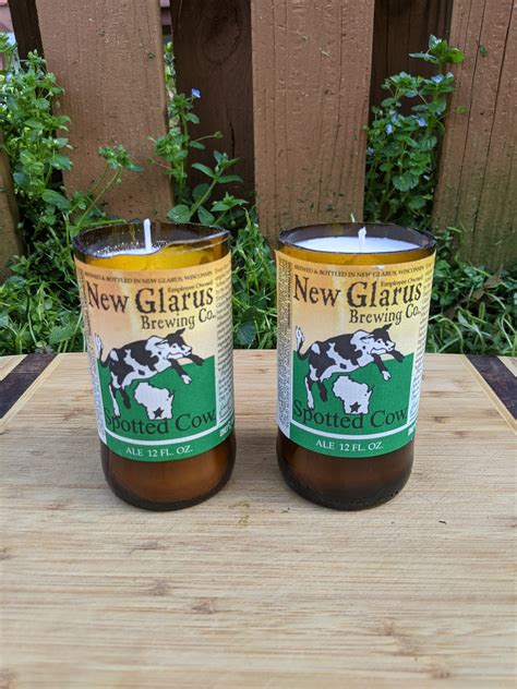 New Glarus Spotted Cow Beer Candles Etsy