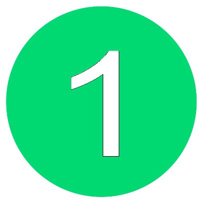 Number 1 Button Green Clip Art at Clker.com - vector clip art online