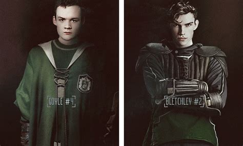 Harry potter and the philosopher's stone / cast Quidditch Line Up | 1995-96 Slytherin Team " Cassius ...