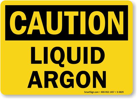 Argon Signs Argon Warning Signs Argon Cylinder Signs