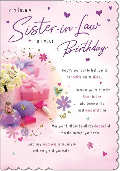 Check spelling or type a new query. With Love - To A Lovely Sister In Law On Your Birthday ...