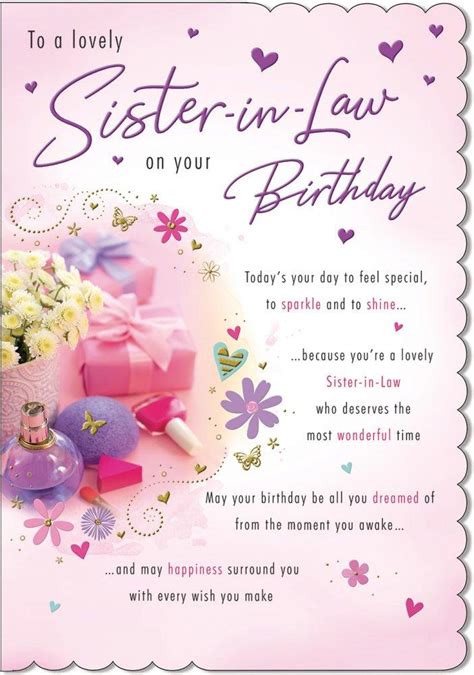 My dearest cousin, how i wish my parents have adopted you so i can have you as my real sister and we can live in the. With Love - To A Lovely Sister In Law On Your Birthday ...