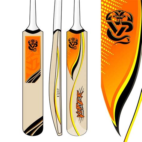 Oval handles stop the bat from spinning in your hands when making a shot. Cricket bat Stickers need Designing for Cricket company in ...