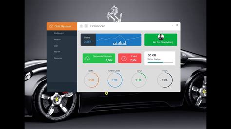 C Winforms Modern Dashboard Ui Design Concept Images Images