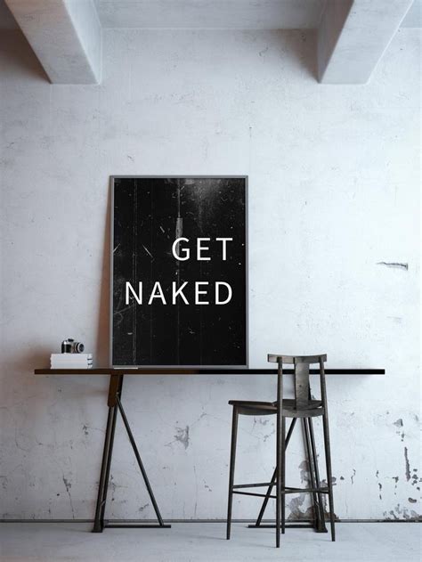 Poster Get Naked Black Etsy Poster Deko Ideen K Che Schwarz Wei