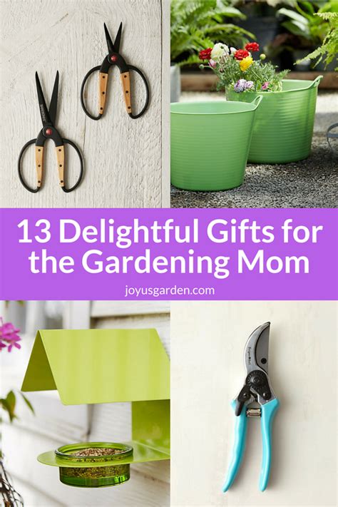 If you're mother has gardened for a while, then she probably has all the basic gardening tools, so this list is made of more unique or advanced gardening gifts for mom. 13 Delightful Gift Ideas for the Gardening Mom