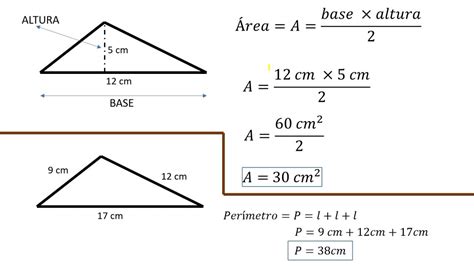 Cómo Calcular El área Y Perímetro De Un Triángulo En 2020 Calcular El