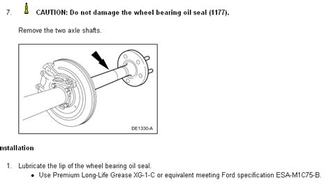 How Do You Replace The Right Rear Axle Seal On A 2002 F150 Truck