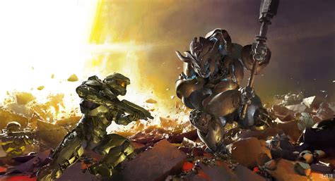 Master Chief Fighting Brute Art Halo Infinite Art Gallery