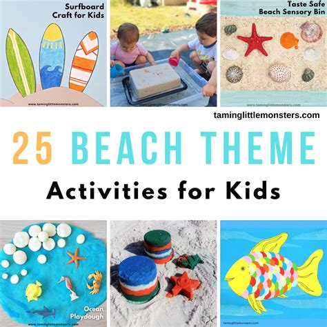 25 Beach Theme Activities For Toddlers And Preschoolers Taming Little