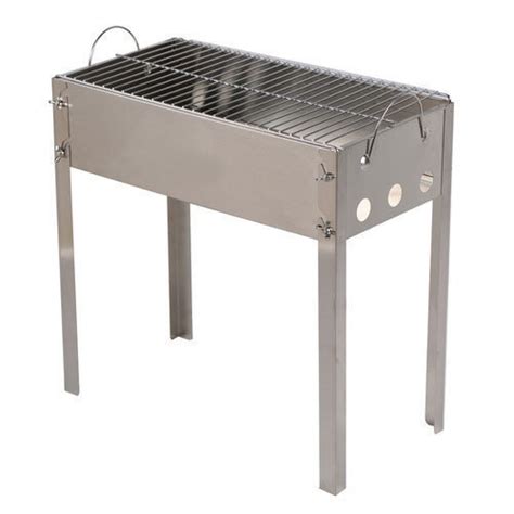 Heavy duty 304 stainless steel frame. Stainless Steel Silver Commercial Barbeque Grill, For ...