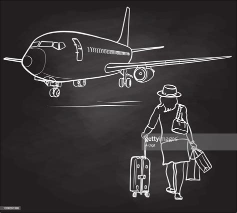 Boeing Airplane Chalkboard High Res Vector Graphic Getty Images