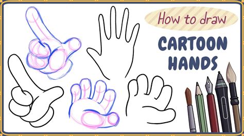 How To Draw Hands Easy Tutorial Draw Cartoons Vlrengbr