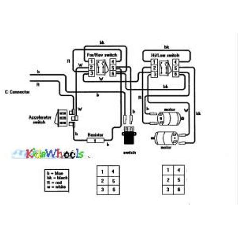 12 /18/24 Volt Single Battery Ride On Toy Wiring Diagram - KidsWheels