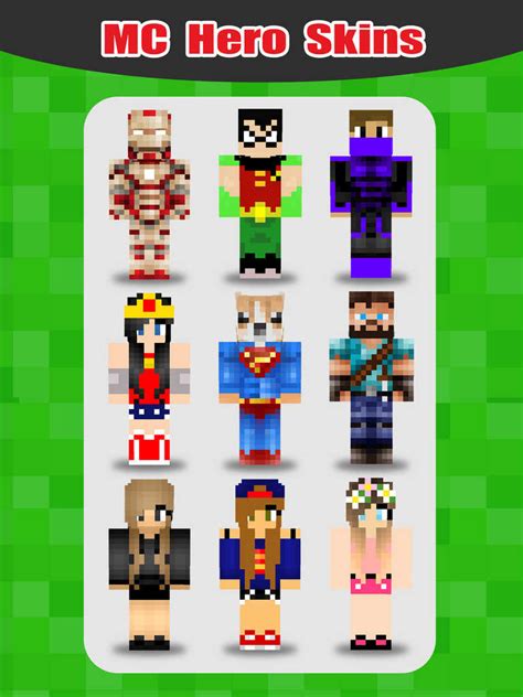 App Shopper Superhero Skins Pro Export Skin For Minecraft Pocket