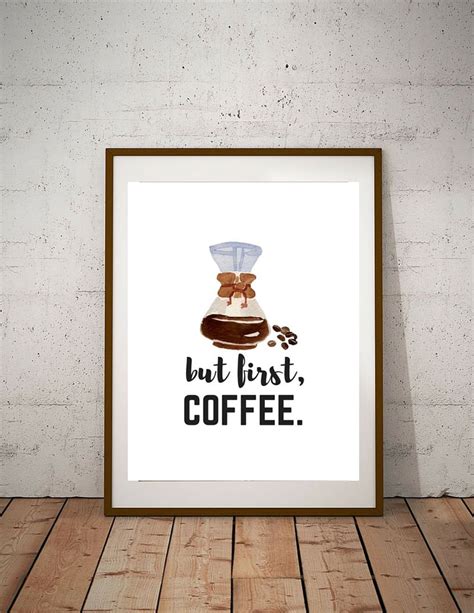 But First Coffee 8x10 Printable Instant Download Art Typography