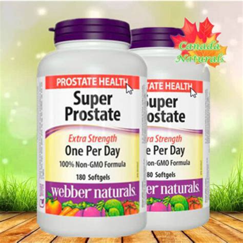 webber naturals super prostate twin pack（2 x 180 softgels） one per day formula ebay