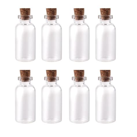 8 Pcs Mini Glass Bottle With Cork Stoppersmall Glass Bottlesmini