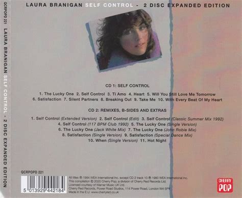 Laura Branigan Self Control 1984 Expanded Remastered 2020 2cd