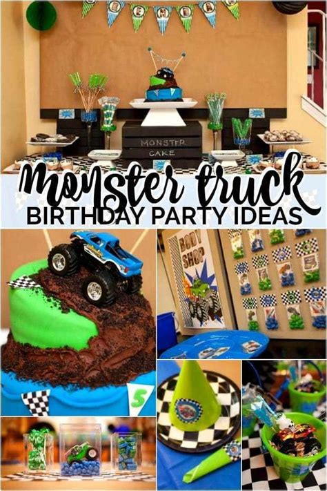 Find & download free graphic resources for birthday background. Monster Truck Birthday Party + Dessert Table (con imágenes ...
