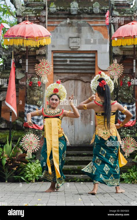 Dancers Performing A Barong Dance Batubulan Bali Indonesia Asia