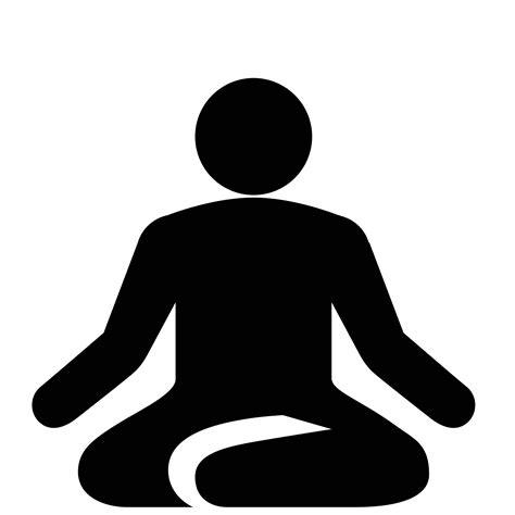 Meditation Icon White Png