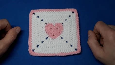 Heart Granny Square Crochet Youtube
