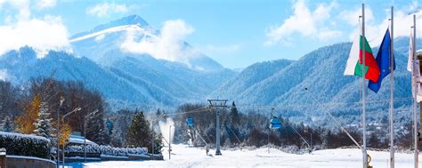 Maybe you would like to learn more about one of these? Bansko Cable Car Cabin And Snow Peaks, Bulgaria Stock ...