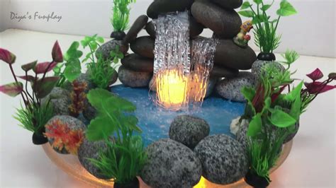 Easy Diy Waterfalls With Hot Glue Gun Diy Night Light Waterfalls