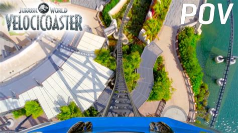 Jurassic World Velocicoaster Official Pov New For 2021 Roller Coaster Youtube