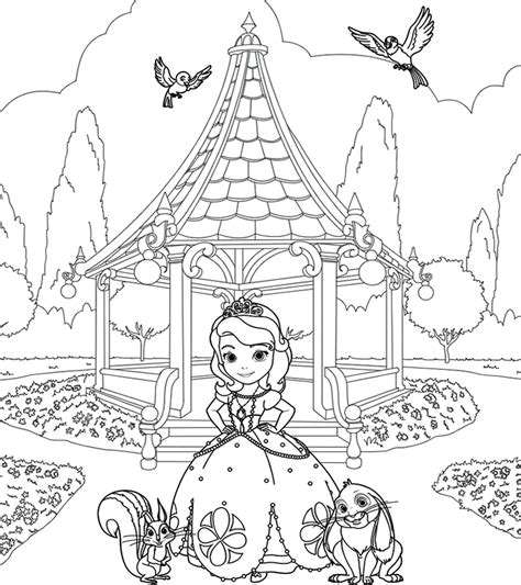 Desenhos para Colorir da Princesa Sofia – Disney para Imprimir | Pagine